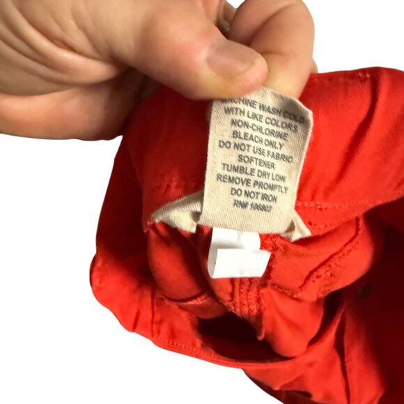 Duluth Trading Womens Nylon Orange Cargo Capris Size 12 - Picture 8 of 8